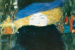 G.Klimt- Dáma s kloboukem a boa z peří